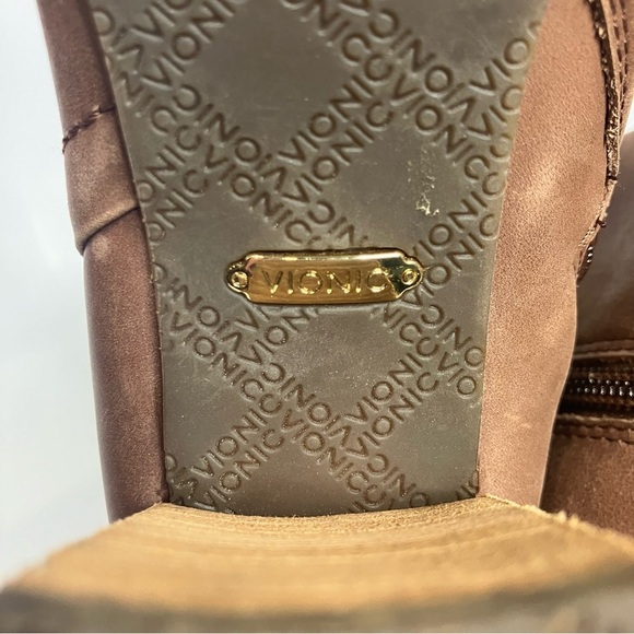 Vionic Kennedy ankle boots brown tan leather size 6 - Picture 7 of 10